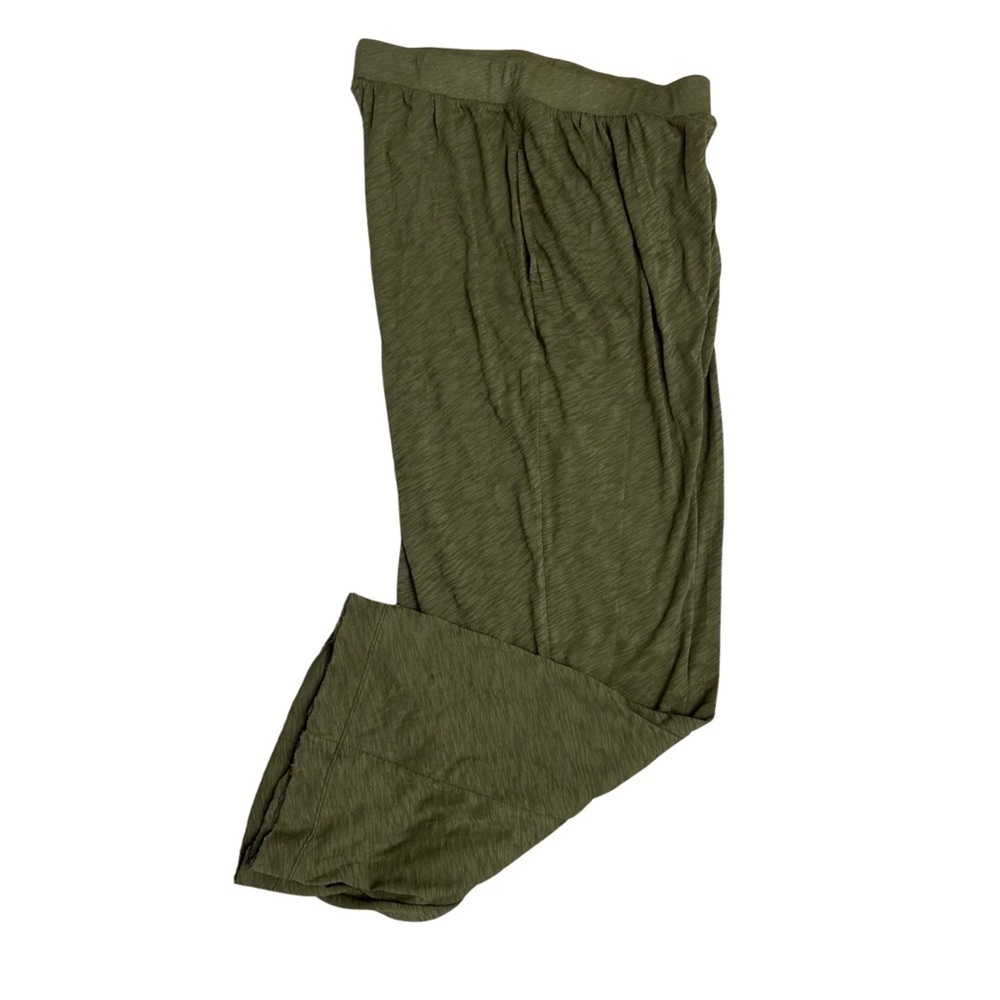 ATM Anthony Thomas Melillo Wide Leg Lounge Pants Seaweed SZ L NWT Retail $245